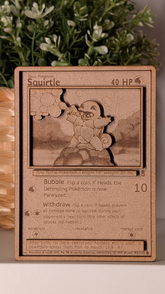 Bulbasaur | Wooden Pokémon Card - Handcrafted Collectible Keepsake